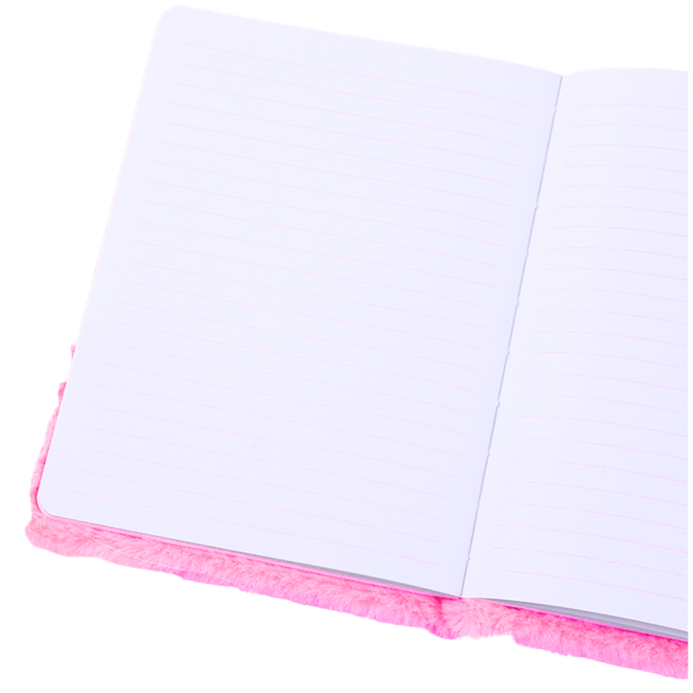 Lean Toys, pluszowy notatnik, A5, linie, jednorożec, 1 szt.