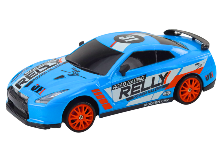 Lean Toys, pojazd sportowy, zdalnie sterowany, 1:24, niebieski