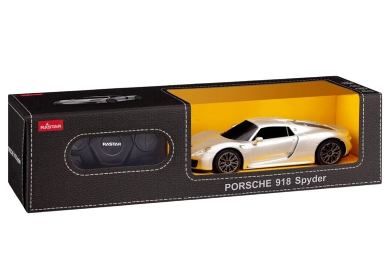 Lean Toys, Porsche 918, Spyder, pojazd zdalnie sterowany, 1:24, srebrny