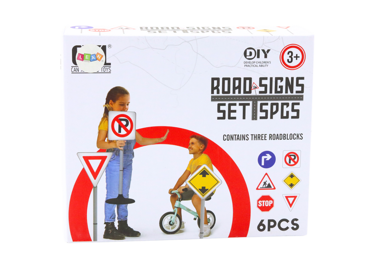 Lean Toys, Prace drogowe, znak ostrzegawczy, 70 cm