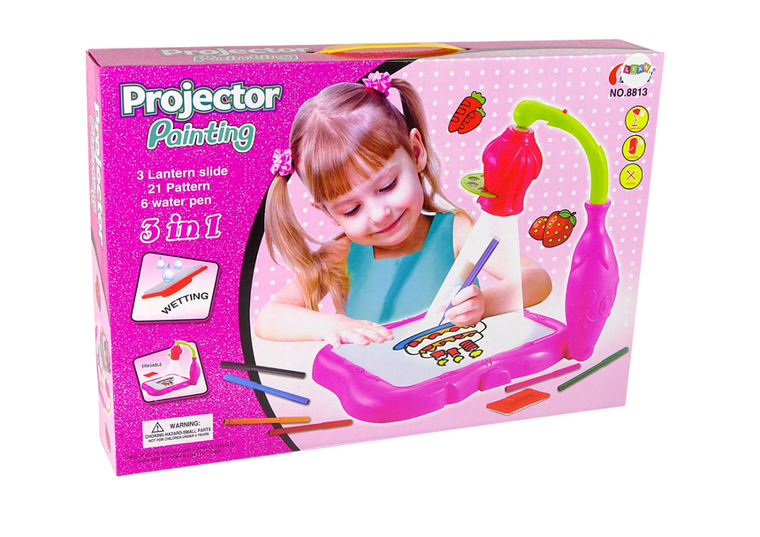 Lean Toys, projektor do nauki rysowania, kwiatek