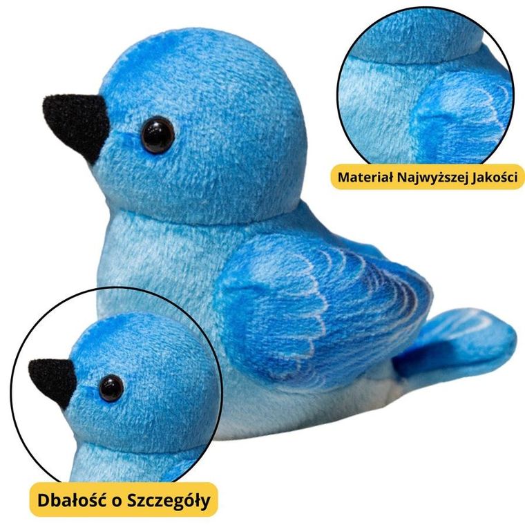 Lean Toys, Ptak, maskotka, 10 cm, 1 szt.