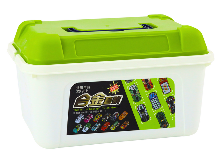 Lean Toys, resoraki, poazdy w walizce, 50 szt.