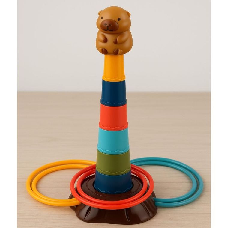 Lean Toys, rzut do celu, gra zręcznościowa, kapibara