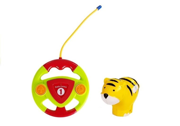 Lean Toys, samolot z pilotem, zdalnie sterowany kierownicą, czerwony