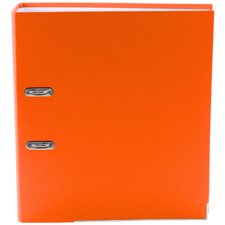 Lean Toys, segregator A4, 75 mm, pomarańczowy