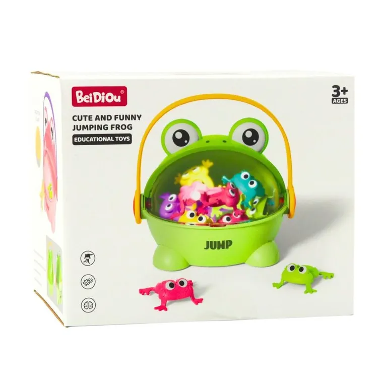 Lean Toys, skaczące żabki, gra zręcznościowa