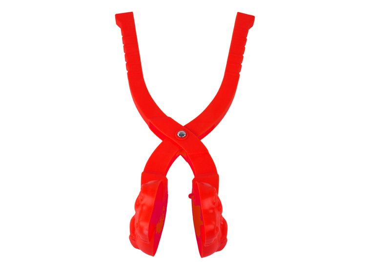 Lean Toys, śnieżkomat, maszynka do kulek, dinozaur, czerwony