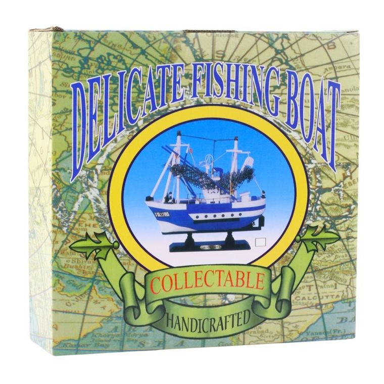 Lean Toys, Statek Kuter Rybacki Flying Lady, niebieski, 24-23 cm