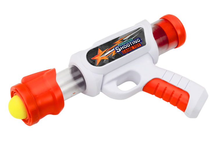 Lean Toys, strzelanie do dinozaura, pistolet z wyrzutnią kulek i figurką