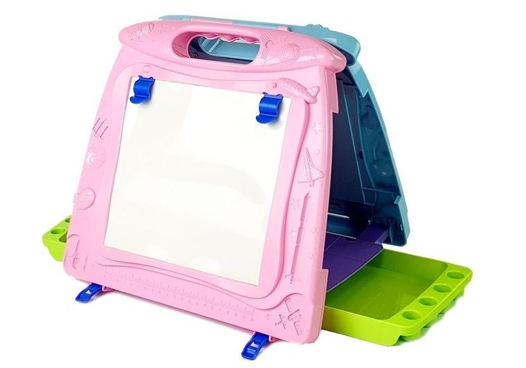 Lean Toys, tablica do rysowania z akcesoriami, dwustronna