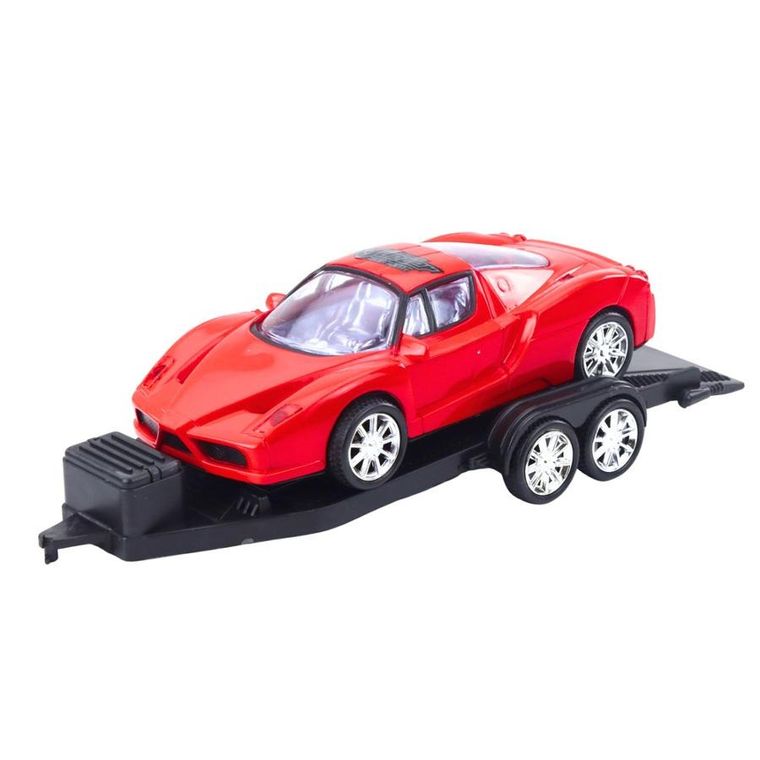 Lean Toys, terenówka z lawetą i wyścigówką
