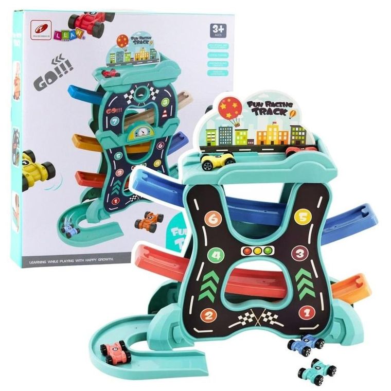 Lean Toys, tor samochodowy z autkami