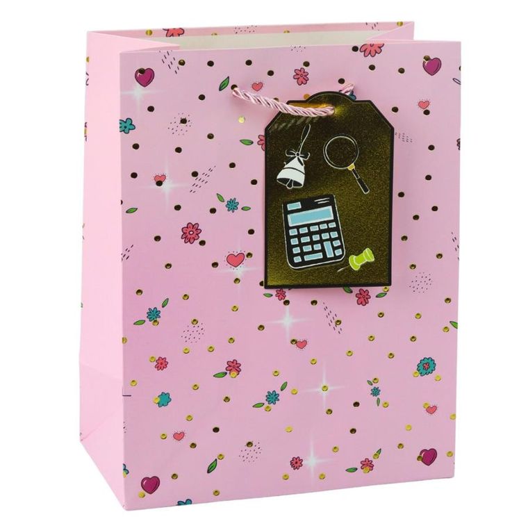 Lean Toys, torba prezentowa dla ucznia nauczyciela, 32-26-12 cm, 1 szt.