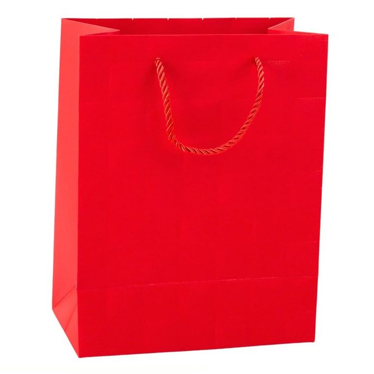 Lean Toys, torba prezentowa elegancka tłoczone kwadraty, 23-18-10,5 cm, 1 szt.