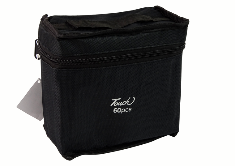 Lean Toys, Touch Raven, zestaw markerów kolorowych w torbie, 60 elementów