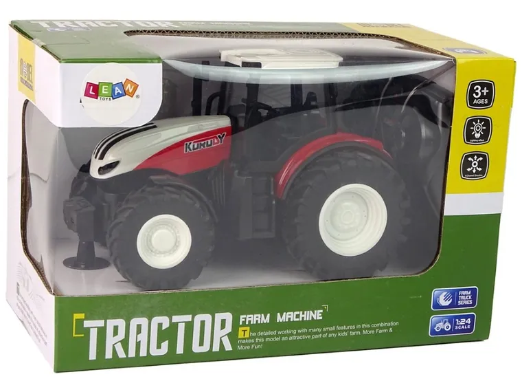 Lean Toys, traktor, pojazd zdalnie sterowany, 1:24