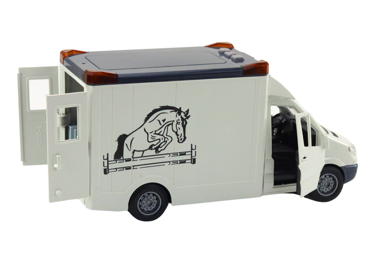 Lean Toys, Transporter koni, pojazd interaktywny, biały
