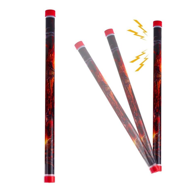 Lean Toys, tuba dźwiękowa, świecąca, dinozaury, 40 cm, 1 szt.