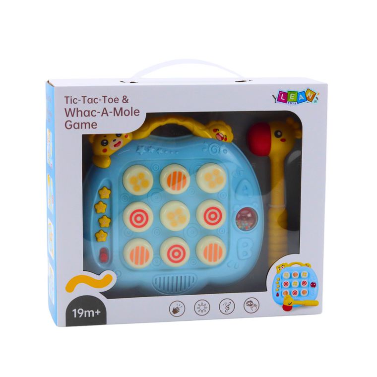 Lean Toys, Whac a Mole, zbijak, gra zręcznościowa, niebieska