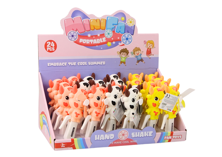 Lean Toys, wiatrak ręczny, krówka