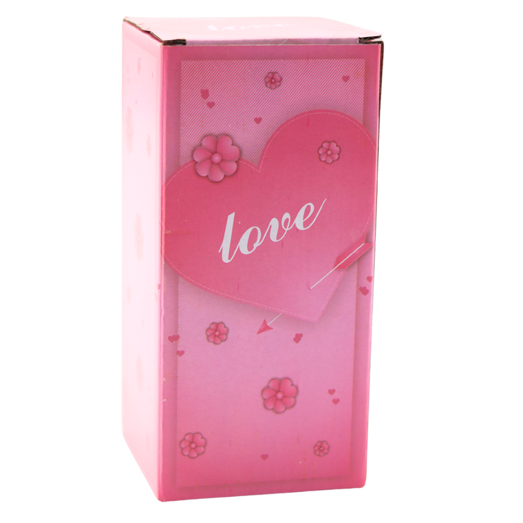 Lean Toys, wieczna róża w szkle, oświetlenie LED, czerwona