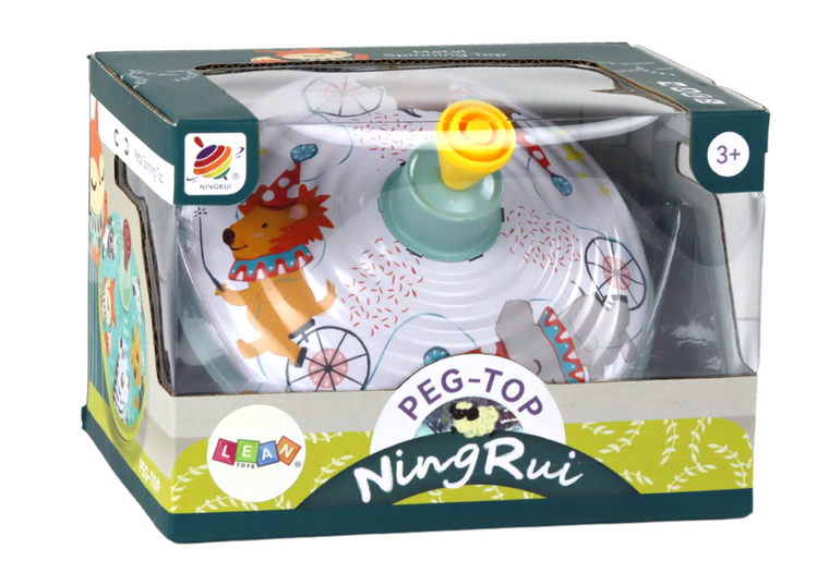 Lean Toys, wirujący bączek metalowy, cyrk