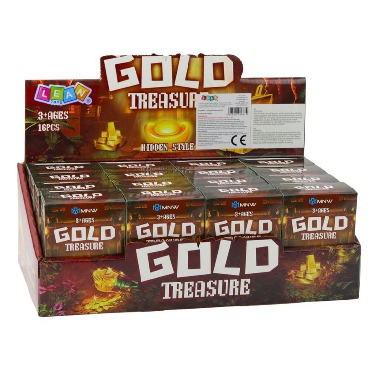 Lean Toys, wykopaliska złota, gipsowy blok, zestaw kreatywny, 1 szt.