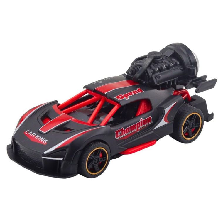 Lean Toys, wyścigówka, interaktywny pojazd z funkcją dymu, 1 szt.