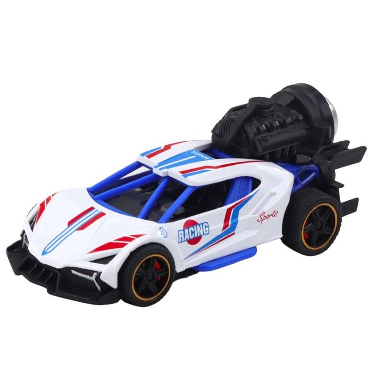 Lean Toys, wyścigówka, interaktywny pojazd z funkcją dymu, 1 szt.