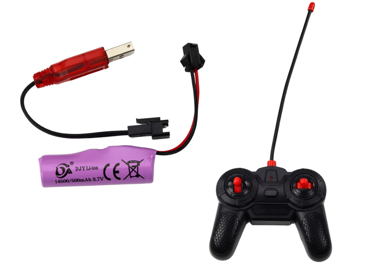 Lean Toys, wyścigówka, pojazd zdalnie sterowany, 1:12, srebrny