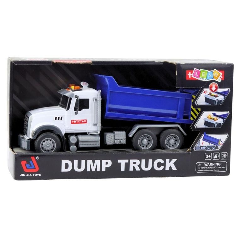 Lean Toys, wywrotka ruchoma, pojazd interaktywny, niebieska