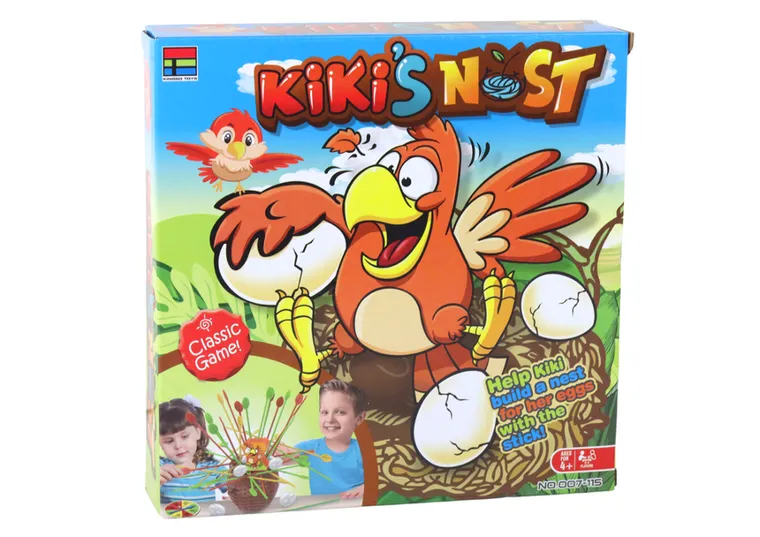 Lean Toys, Zbuduj gniazdo kurczaka, bierki, gra zręcznościowa