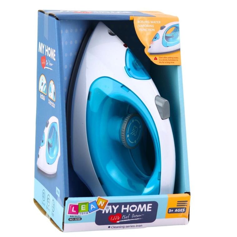 Lean Toys, żelazko z dźwiękiem, niebieskie