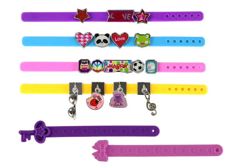 Lean Toys, zestaw do biżuterii bransoletek, alfabet
