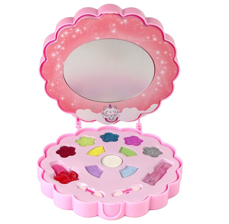 Lean Toys, zestaw do makijażu, jednorożec, różowy