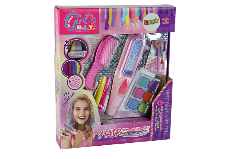 Lean Toys, zestaw do malowania włosów z akcesoriami