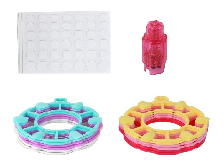 Lean Toys, zestaw do paznokci, różowy