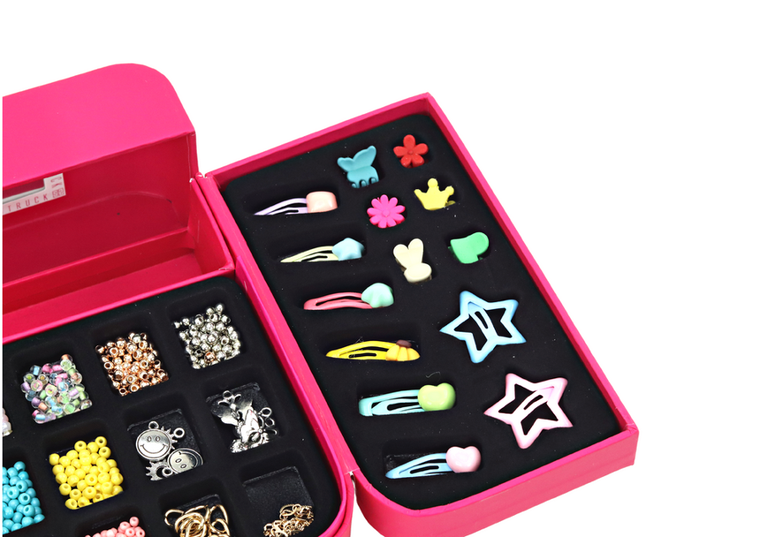 Lean Toys, zestaw do tworzenia biżuterii, w szkatułce