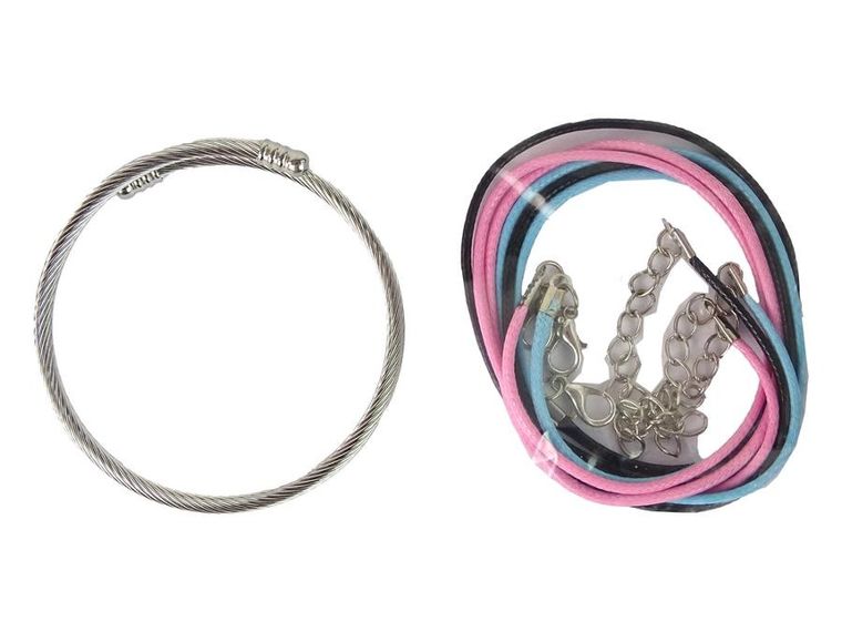 Lean Toys, zestaw do tworzenia bransoletek, charmsy