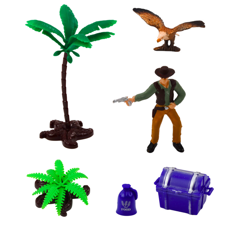 Lean Toys, zestaw kowbojski figurki