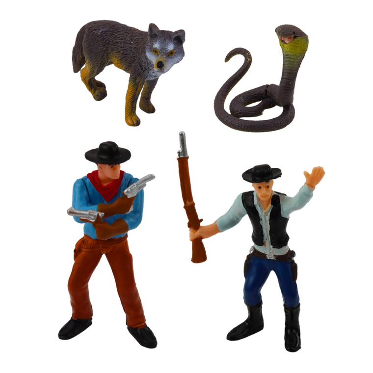 Lean Toys, zestaw kowbojski figurki dziki zachód