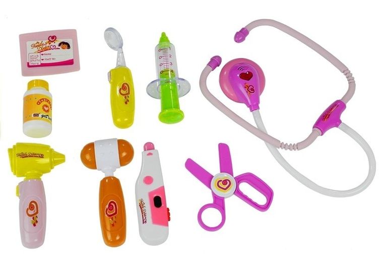 Lean Toys, zestaw lekarski, walizka