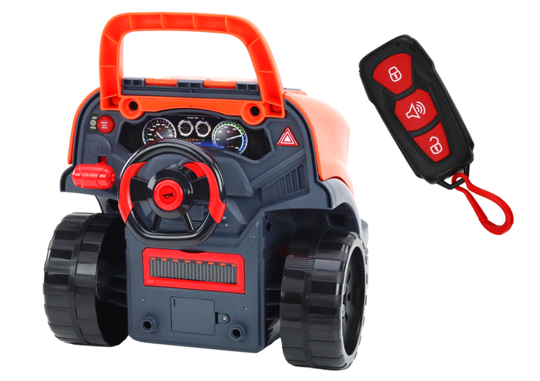 Lean Toys, zestaw majsterkowicza, auto, pomarańczowe