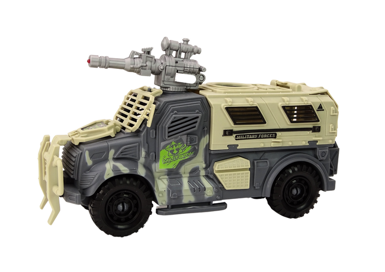 Lean Toys, zestaw militarny, wozy bojowe z helikopterem i figurkami