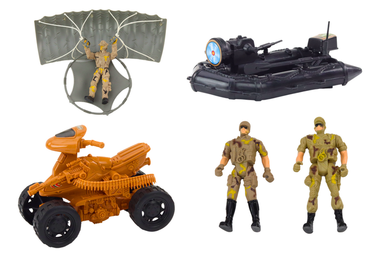 Lean Toys, zestaw pojazdów militarnych, 7 elementów