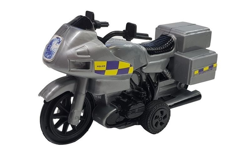 Lean Toys, zestaw pojazdów policja, światło/dźwięk