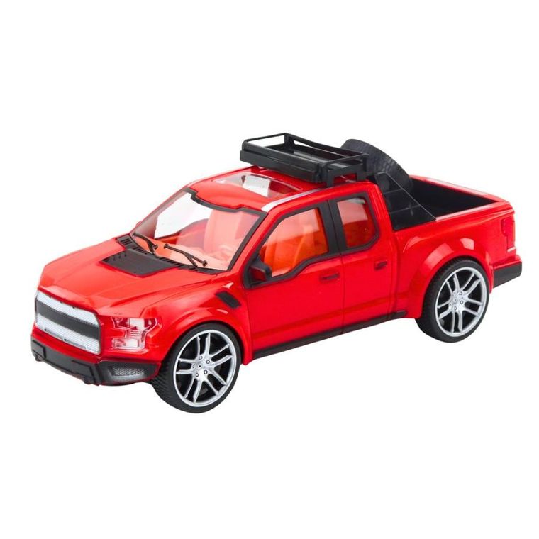 Lean Toys, zestaw: samochód terenowy z napędem, laweta oraz samochód sportowy, 59 cm