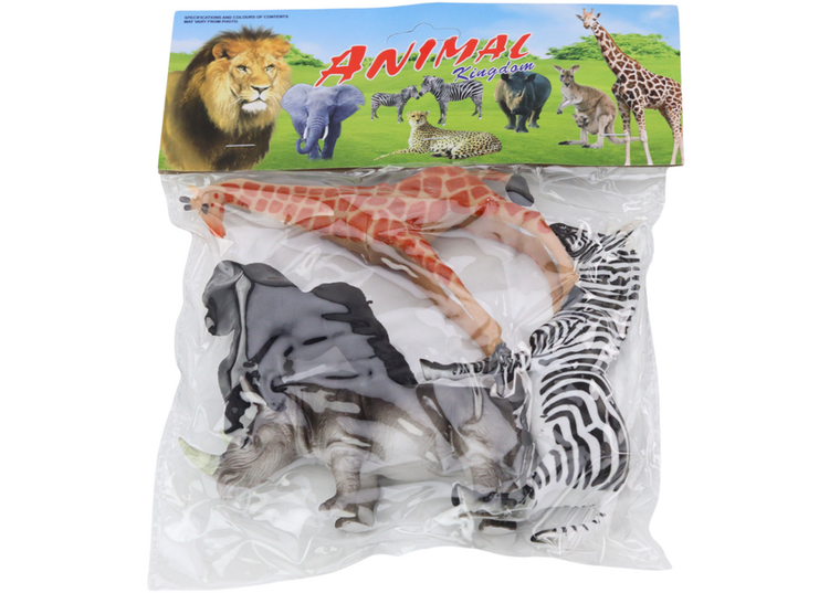 Lean Toys, zwierzęta afrykańskie, zestaw figurek, 4 szt.