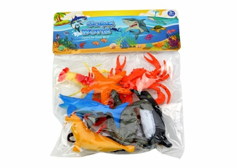 Lean Toys, zwierzęta morskie, figurki, 10 szt.